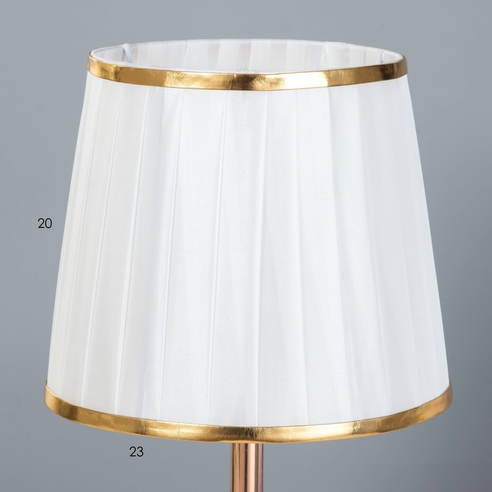 Настольная лампа "Фелиция" Е27 40Вт бело-золотой 25х25х39 см RISALUX