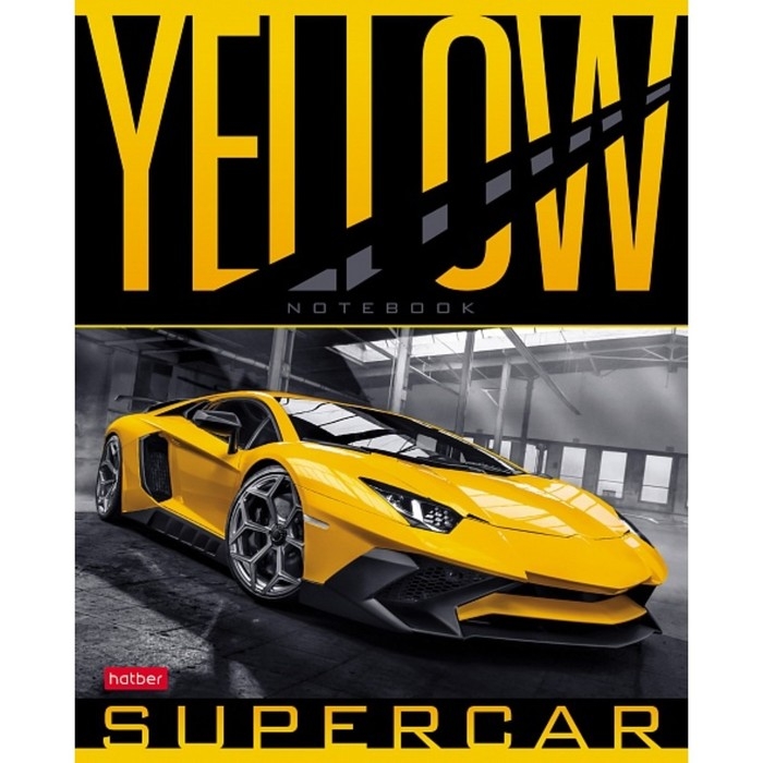 Тетрадь 48 листов в линейку Тетрадь 48 листов в линейку "Спортивные авто", обложка мелованный картон, скруглённые углы, блок офсет 65г/м2, МИКС