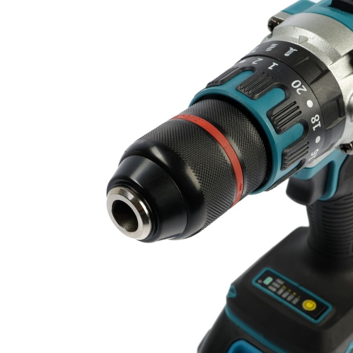 Дрель-шуруповерт BIYOTI BYT-CED05, бесщеточная, ударная, 20 В, 2х4 Ач, 90 Нм, кейс