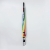 Зонт - трость полуавтоматический «Радужное настроение», эпонж, 16 спиц, R = 48 см, разноцветный Зонт - трость полуавтоматический «Радужное настроение», эпонж, 16 спиц, R = 48 см, разноцветный