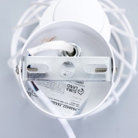 Бра с переключателем на проводе "Хлоя" Е14 40Вт белый 19х10х18см