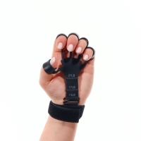 Массажёр для разработки рук и пальцев, с манжетом, 8 &times; 14 &times; 2,8 см, цвет чёрный