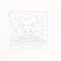 Картина по номерам &laquo;Зайчик в лесу&raquo;, 20 &times; 20, на холсте, с подрамником