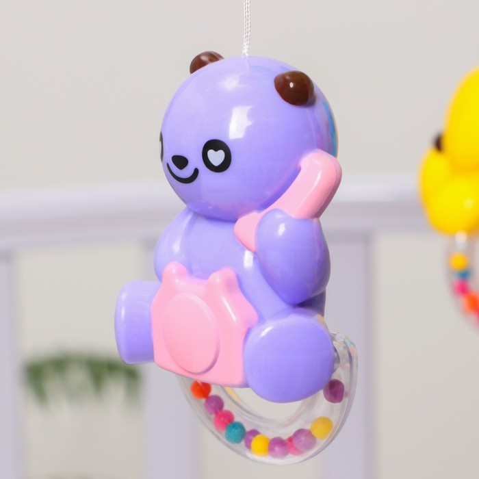 Мобиль музыкальный на кроватку &laquo;Музыкальные листья. Панды&raquo;, на батарейках, Крошка Я