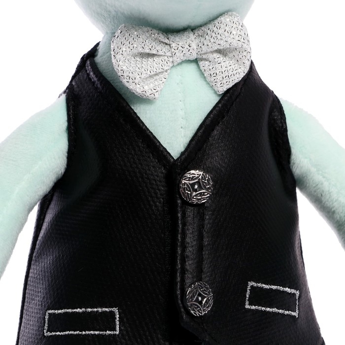 Мягкая игрушка «Дракон Дизель в жилетке», 25 см, цвет мятный Мягкая игрушка «Дракон Дизель в жилетке», 25 см, цвет мятный