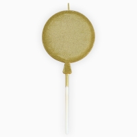 Свеча для торта «С днем рождения» золотая, 5,5 х 12 см Свеча для торта «С днем рождения» золотая, 5,5 х 12 см