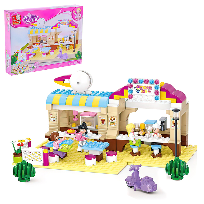 Конструктор &laquo;Розовая мечта: летнее кафе&raquo;, 257 деталей