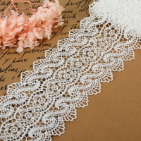 Кружево гипюровое, 105 мм × 6,8 ± 0,5 м, цвет белый Кружево гипюровое, 105 мм × 6,8 ± 0,5 м, цвет белый
