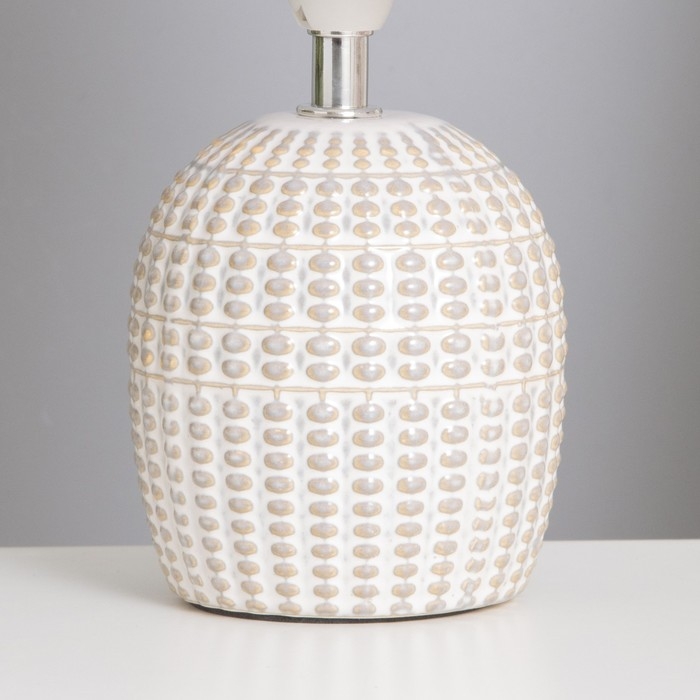 Лампа настольная Лампа настольная "Иона" 1х40Вт Е14 серый 13х13х25см