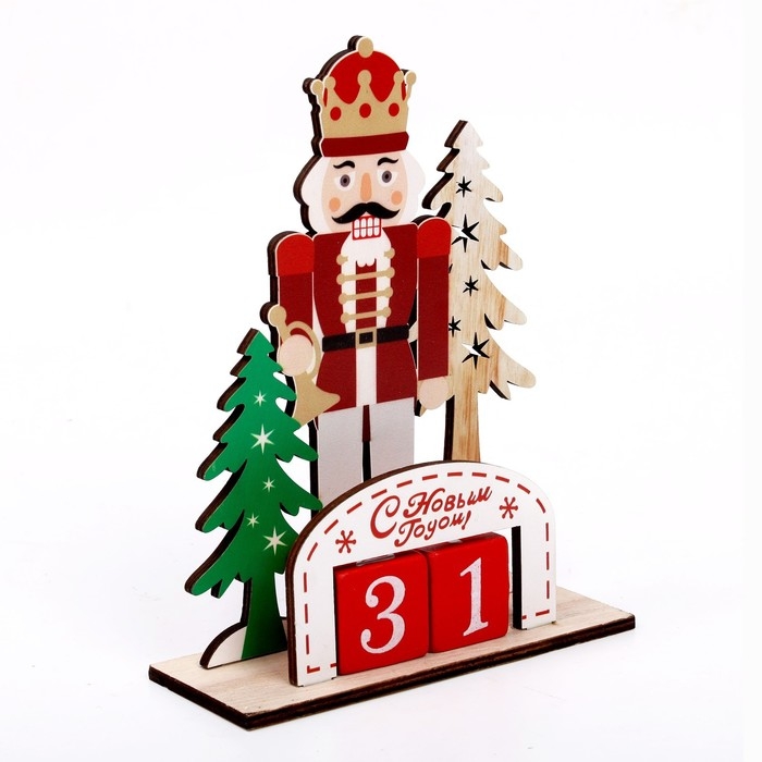 Вечный календарь &laquo;Щелкунчик&raquo; 14 &times; 5,5 &times; 18 см