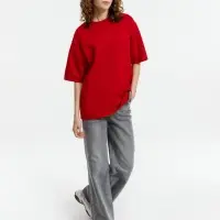 Джемпер с коротким рукавом Siluetti Volumica, красный, размер XS/S