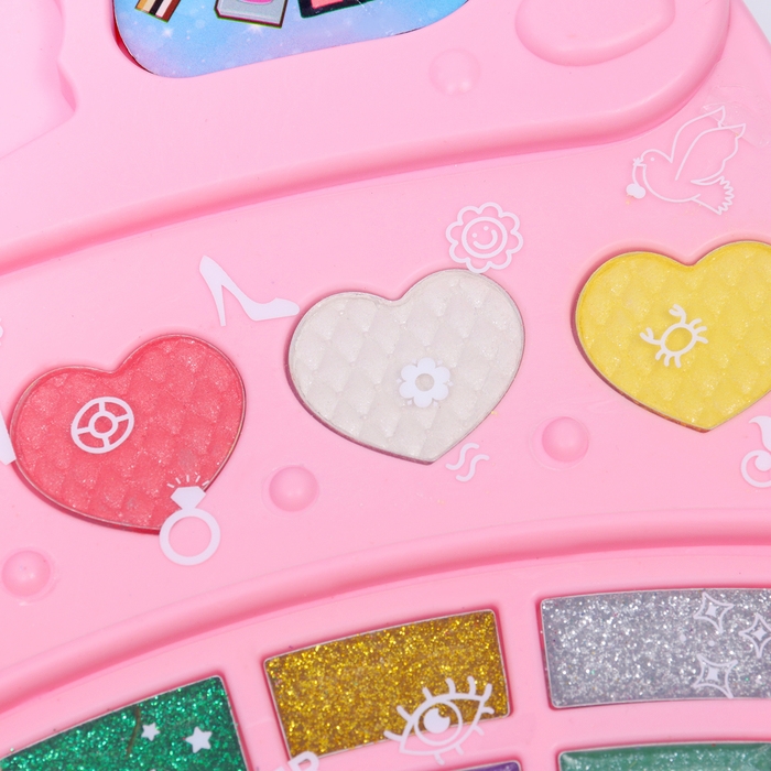 Набор косметики для девочки Набор косметики для девочки "Сверкающая мечта", столик с зеркалом