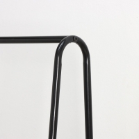 Вешалка - стойка напольная для одежды Доляна &laquo;Лофт&raquo;, с двумя полками, 59&times;35&times;152 см, цвет чёрный