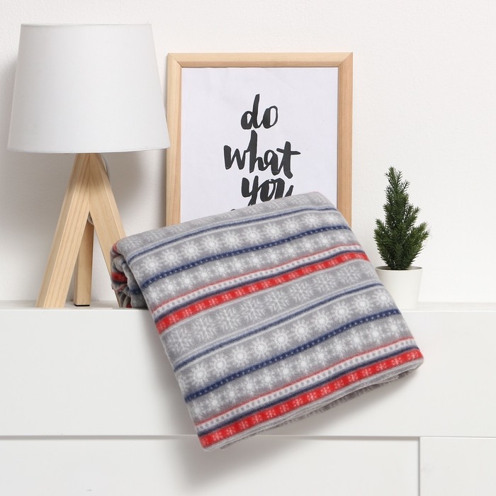 Плед Экономь и Я Плед Экономь и Я "Новогодний узор" 150*130см, пл.160 г/м2, 100% п/э