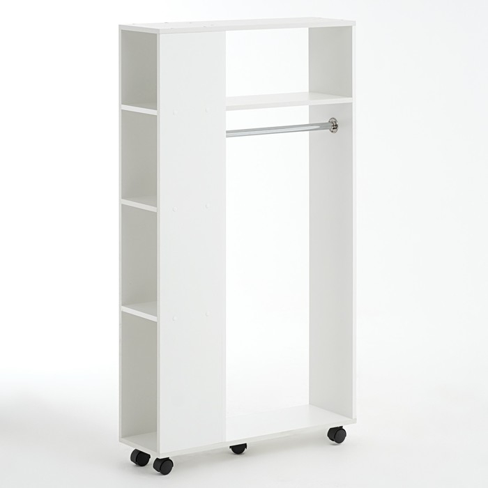 Вешалка напольная с полками Пассаж, 800х250х1460, Белый Вешалка напольная с полками Пассаж, 800х250х1460, Белый