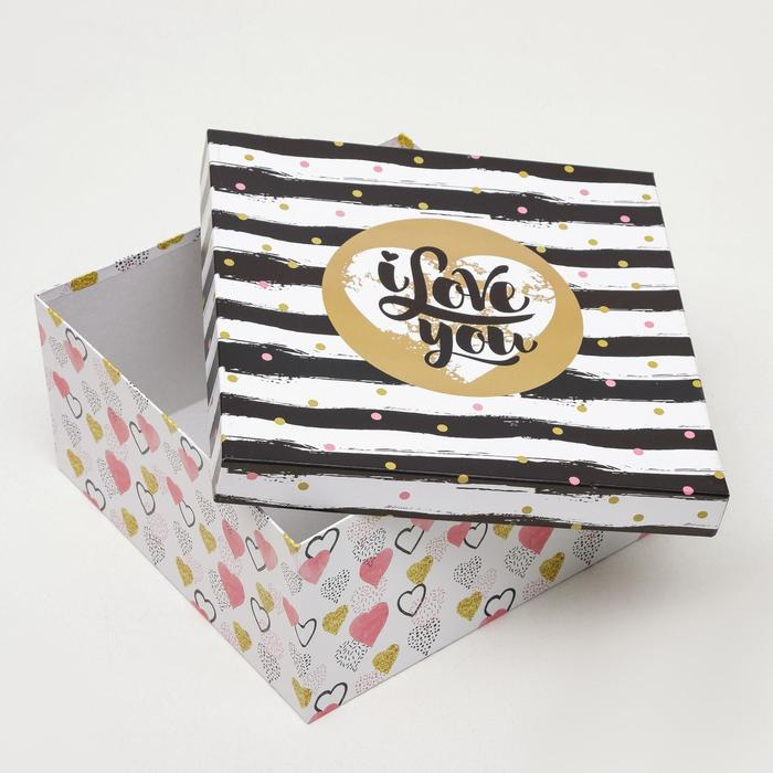 Набор коробок 6 в 1 "Признание в любви", 25,5 х 25,5 х 13 - 16 х 16 х 8 см