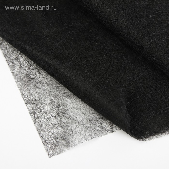 Паутинка клеевая, 23 гр/кв метр, 112 &times; 50 см, цвет чёрный