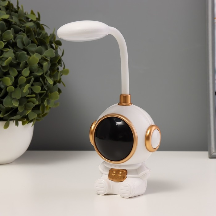 Ночник Ночник "Комонавт" LED 3Вт USB АКБ бело-золотой 8х7х20 см