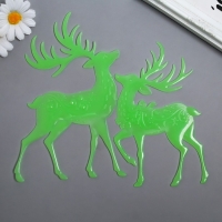 Наклейка фосфорная "Олени" с клеевыми подушечками набор 2 шт МИКС 29,5х25 см Наклейка фосфорная "Олени" с клеевыми подушечками набор 2 шт МИКС 29,5х25 см