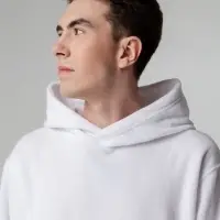 Худи флисовое унисекс Manakin, белое, размер M/L