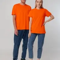 Футболка унисекс T-bolka 140, оранжевая, размер S