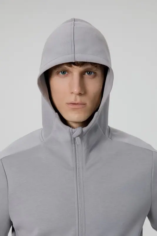 Куртка с капюшоном унисекс Begi, серая, размер XXL