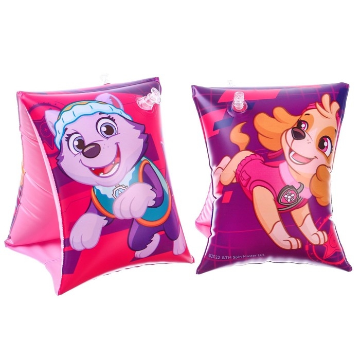 Нарукавники детские для плавания 20&times;16 см, Щенячий патруль, цвет розовый