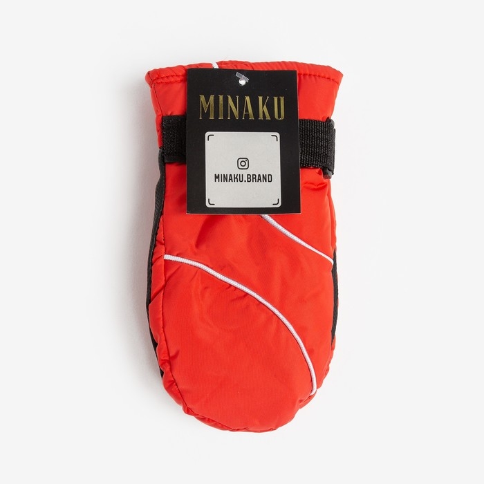 Варежки зимние детские MINAKU, цв.красный, р-р 16 (18 см) Варежки зимние детские MINAKU, цв.красный, р-р 16 (18 см)