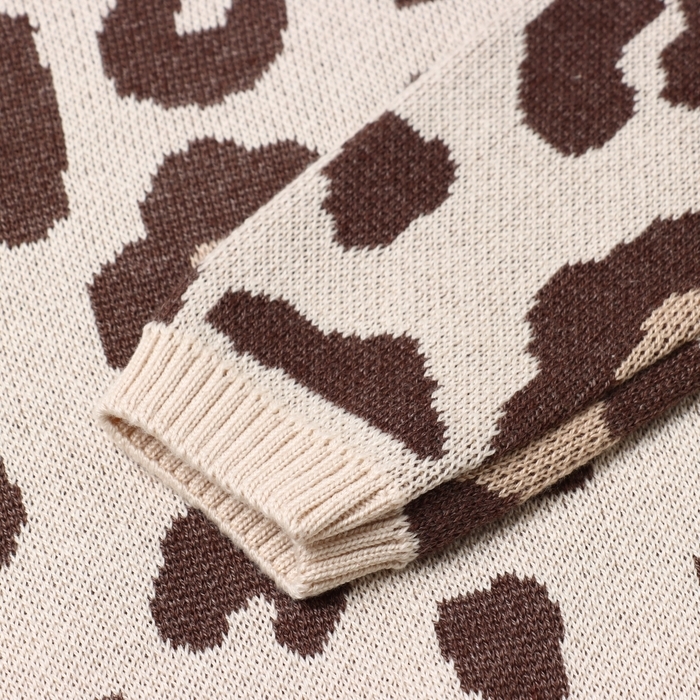 Джемпер вязаный Крошка Я &laquo;Леопард&raquo; рост 86-92 см