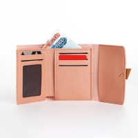 Кошелёк женский на кнопке, цвет розовый Кошелёк женский на кнопке, цвет розовый