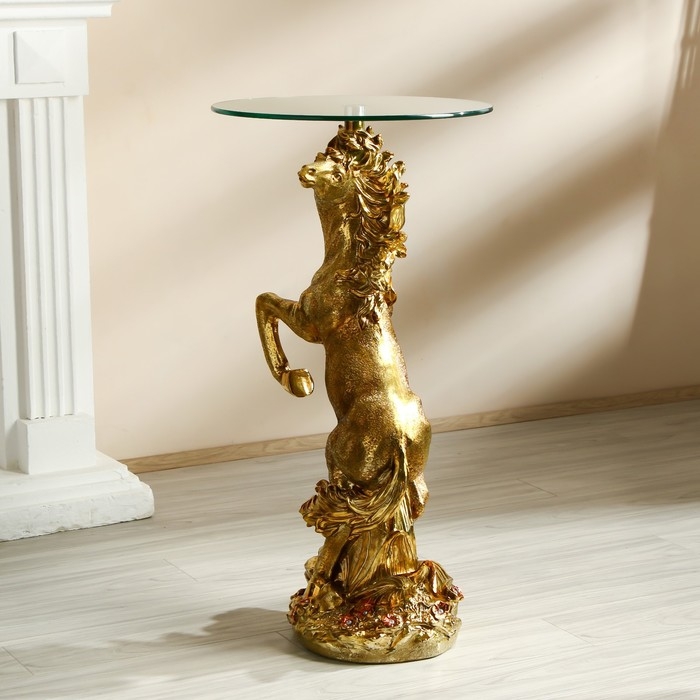 Стол декоративный "Золотой конь" 45х45х84 см