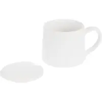 Кружка с подогревом и беспроводной зарядкой Dual Base ver. 2.0 Matt, белая Кружка с подогревом и беспроводной зарядкой Dual Base ver. 2.0 Matt, белая