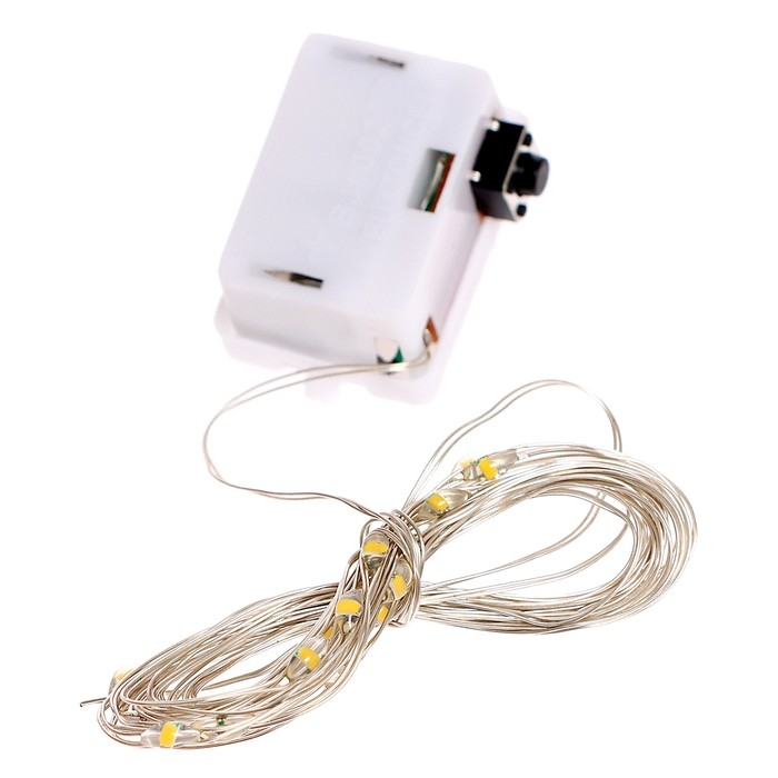 Набор для опытов &laquo;Новогодняя гирлянда&raquo;, с шариками орбиз, работает от батареек