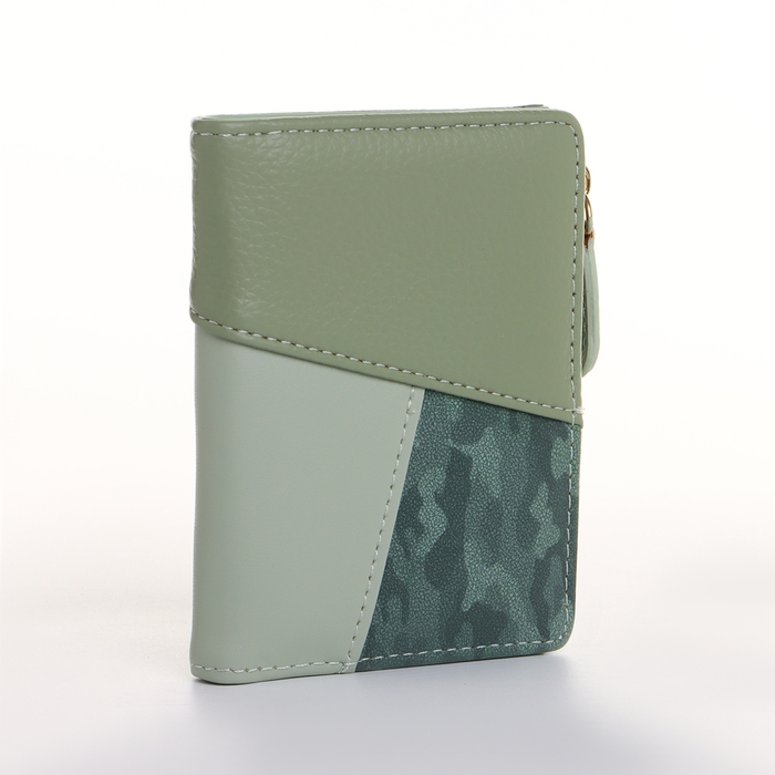 Кошелёк женский на кнопке, цвет зелёный Кошелёк женский на кнопке, цвет зелёный