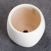 Горшок "Мистер Твикс" 15х15х15см, белый Горшок "Мистер Твикс" 15х15х15см, белый