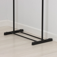 Вешалка - стойка напольная для одежды LaDо́m, с полкой для обуви, 90(150)&times;42&times;90(150) см, цвет чёрный