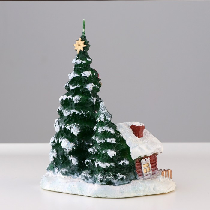 Свеча декоративная Свеча декоративная "Зимний праздник", 8х11,5х13,5 см