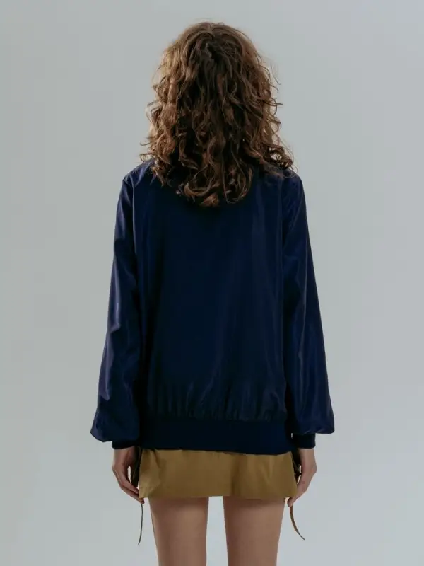 Бомбер Wigton, темно-синий, размер 3XL