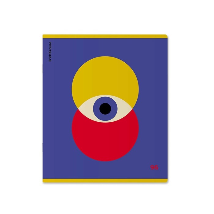 Тетрадь 96 листов в клетку, ErichKrause Bauhaus, обложка мелованный картон, матовая ламинация, выборочный лак, блок офсет 100% белизна, МИКС Тетрадь 96 листов в клетку, ErichKrause Bauhaus, обложка мелованный картон, матовая ламинация, выборочный лак, блок офсет 100% белизна, МИКС