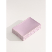 Набор аксессуаров для ванной комнаты Доляна &laquo;Звёзды&raquo;, 4 предмета (дозатор 300 мл, мыльница, 2 стакана), цвет лиловый