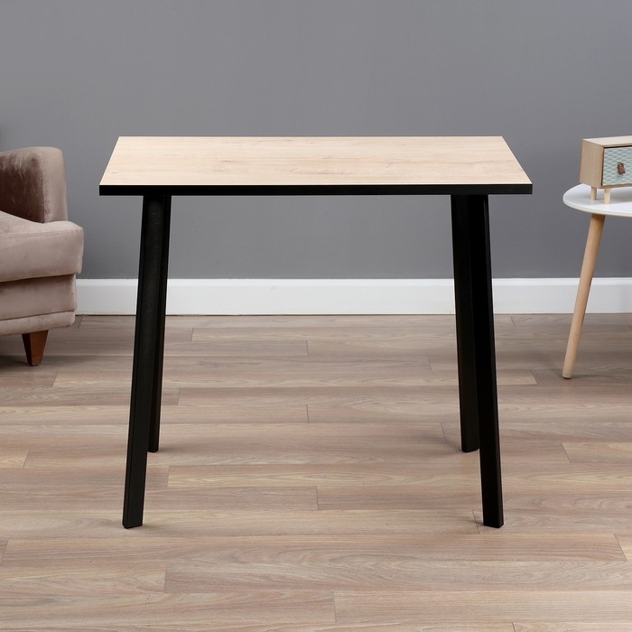 Стол обеденный МОДЕРН МИНИ LAKSI, 892х585х750, чёрный /дуб ирландский