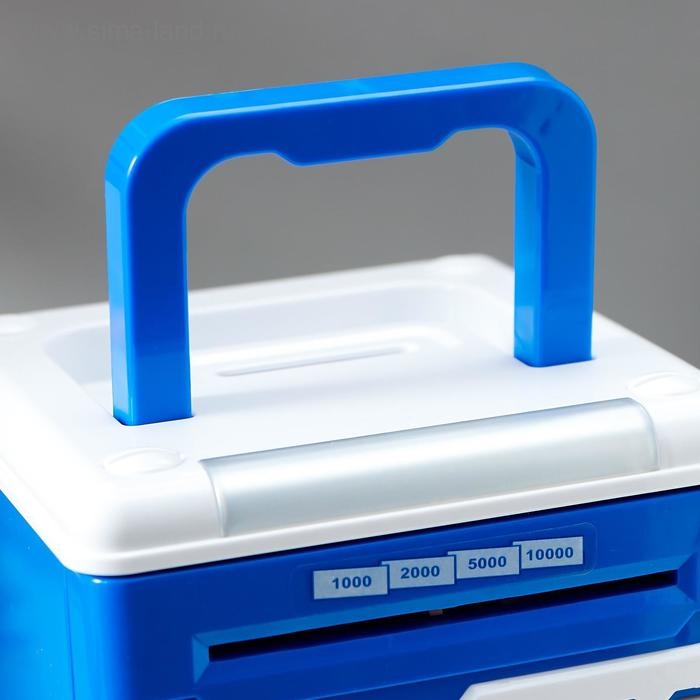 Копилка пластик для монет и купюр Копилка пластик для монет и купюр "Сейф - Зверушки" 3АА МИКС 19х12,5х13 см