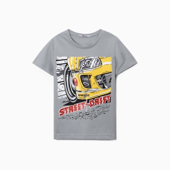 Футболка для мальчика, цвет серый, рост 116 см Футболка для мальчика, цвет серый, рост 116 см