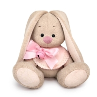 Мягкая игрушка &laquo;Зайка Ми в слюнявчике с бубенчиком&raquo;, 15 см