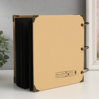 Фотоальбом на кольцах 30 листов "Свежесть" чёрные листы 18х18 см Фотоальбом на кольцах 30 листов "Свежесть" чёрные листы 18х18 см