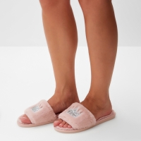 Тапочки женские с открытым носом размер 38-39, цвет розовый Тапочки женские с открытым носом размер 38-39, цвет розовый