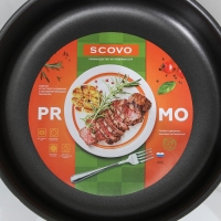 Сотейник Promo, 2,8 л, d=24 см, стеклянная крышка, пластиковая ручка, антипригарное покрытие, цвет чёрный Сотейник Promo, 2,8 л, d=24 см, стеклянная крышка, пластиковая ручка, антипригарное покрытие, цвет чёрный