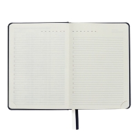 Ежедневник недатированный A5, 160 листов, deVENTE.Emblem, твёрдая обложка из искусственной кожи с поролоном, ляссе, блок 70 г/м2, синий Ежедневник недатированный A5, 160 листов, deVENTE.Emblem, твёрдая обложка из искусственной кожи с поролоном, ляссе, блок 70 г/м2, синий