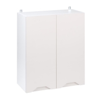 Шкаф навесной 800 Хельга, 800х300х720, Белый/Грей софт МДФ
