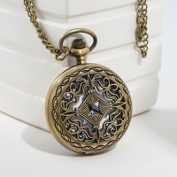 Карманные кварцевые часы &laquo;Вензель&raquo;, на цепочке 80 см